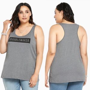 Torrid troublemaker tank top